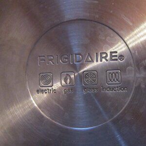 Stainless Steel Skillet 10.75" Frying Pan Frigidaire Cooking Cookware w/ Lid